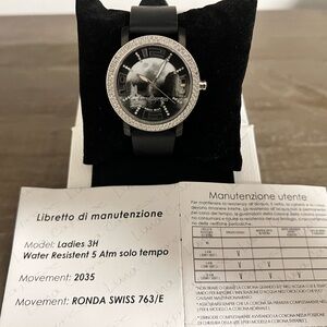 Luna Caprese Tiberius Watch with Black Strap New in box & Certification